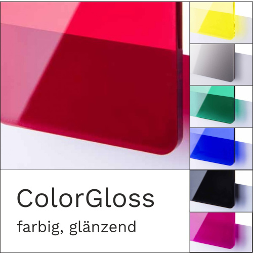 Acrylglas farbig glänzend