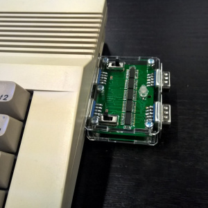 Acrylgehäuse für C64 Joystickport Umschalter (Teilesatz)