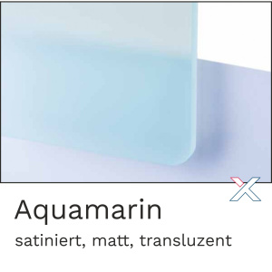 Acrylglas satiniert Aquamarin