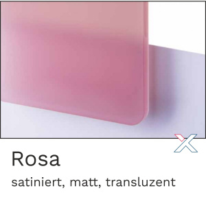 Acrylglas satiniert Rosa