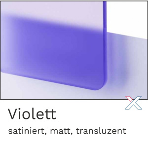 Acrylglas satiniert Violett