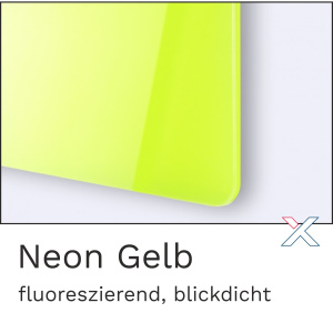 Acrylglas Neon Gelb