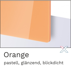Acrylglas Pastell Orange