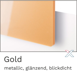 Acrylglas Metallic Gold
