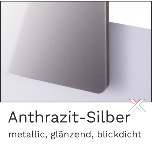 Acrylglas Metallic Anthrazit-Silber