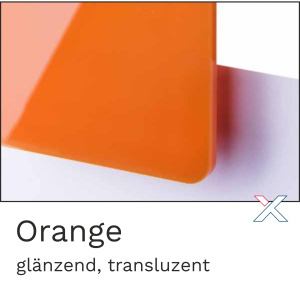 Acrylglas transluzent Orange