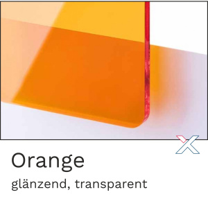 Acrylglas transparent Orange