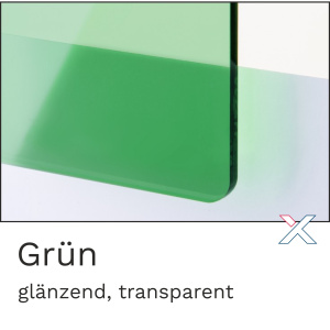 Acrylglas transparent Grün
