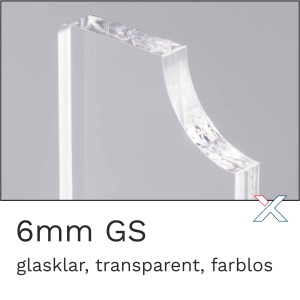 Acrylglas GS farblos transparent 6mm