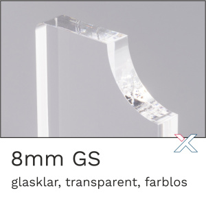 Acrylglas GS farblos transparent 8mm